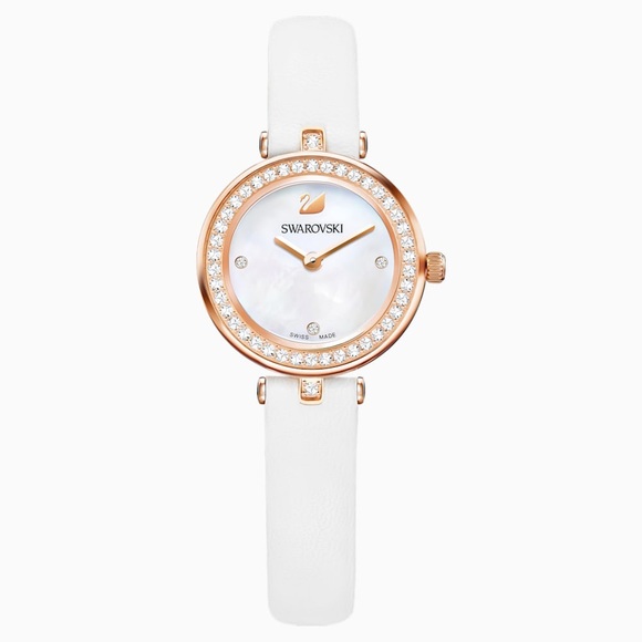 Swarovski Aila Mini Dressy Watch- Rose Gold/White main image 5